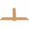 Ekena Millwork Eugene Smooth Timber Gable Bracket, Western Red Cedar, 48"W x 30"H x 1 1/2"D x 5 1/2"F, 15/12 Pitch GBW048X30X0206EUG00SWR - alternate 2